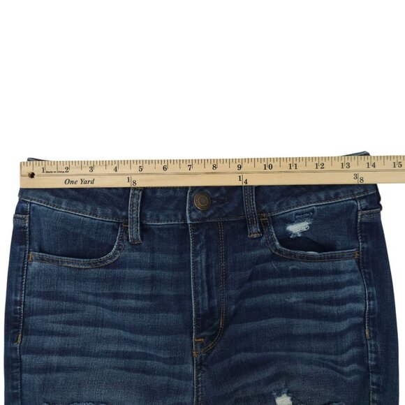 American Eagle 360 Next Level Stretch Hi Rise Jegging Womens 8 Denim Jeans - Picture 3 of 15